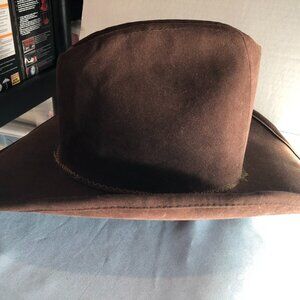 Rockmount Ranch Wear Tru-West Custom Fitted LG 17 Brown Cowboy Hat #CWBY HAT BIN